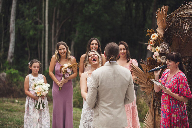Holly + Beau wed in the Byron Bay Hinterland